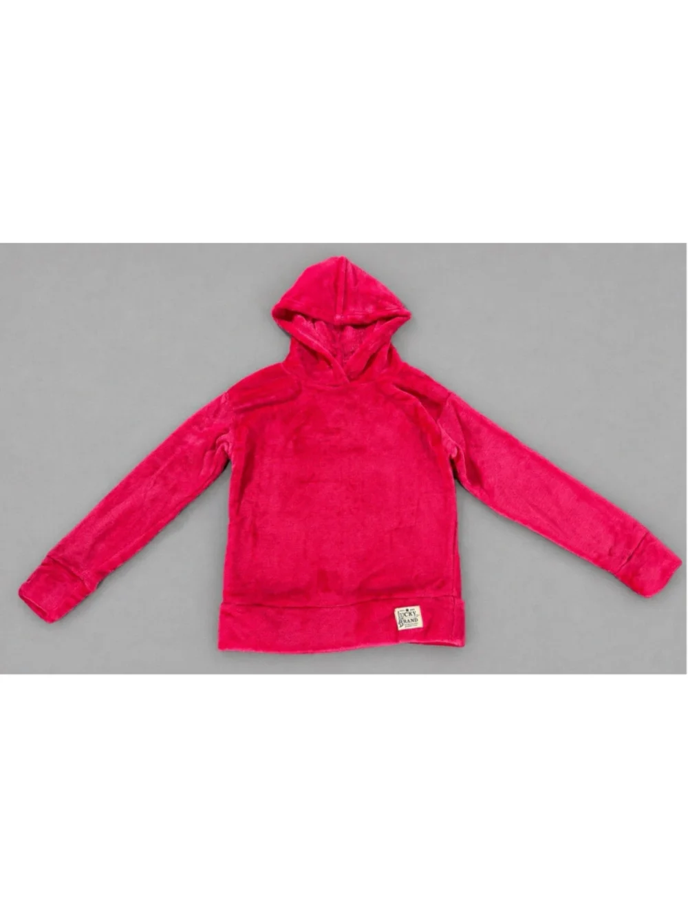 Lucky Brand Girls Fleece Hoodie & Leggings Set Size S 7/8 Pink Black Butterfly